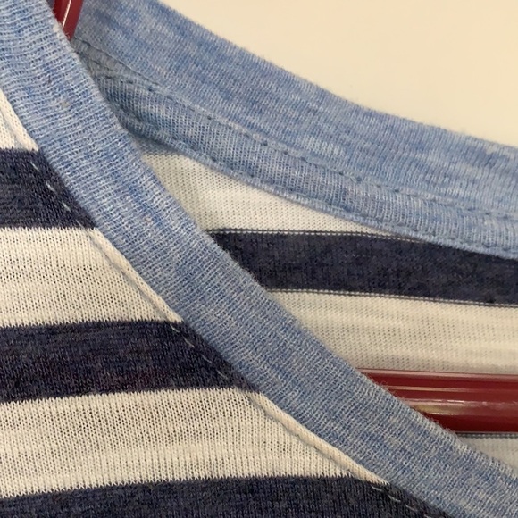 STRIPED RUFFLED LAYERED TOPS SIZE M - Picture 7 of 8